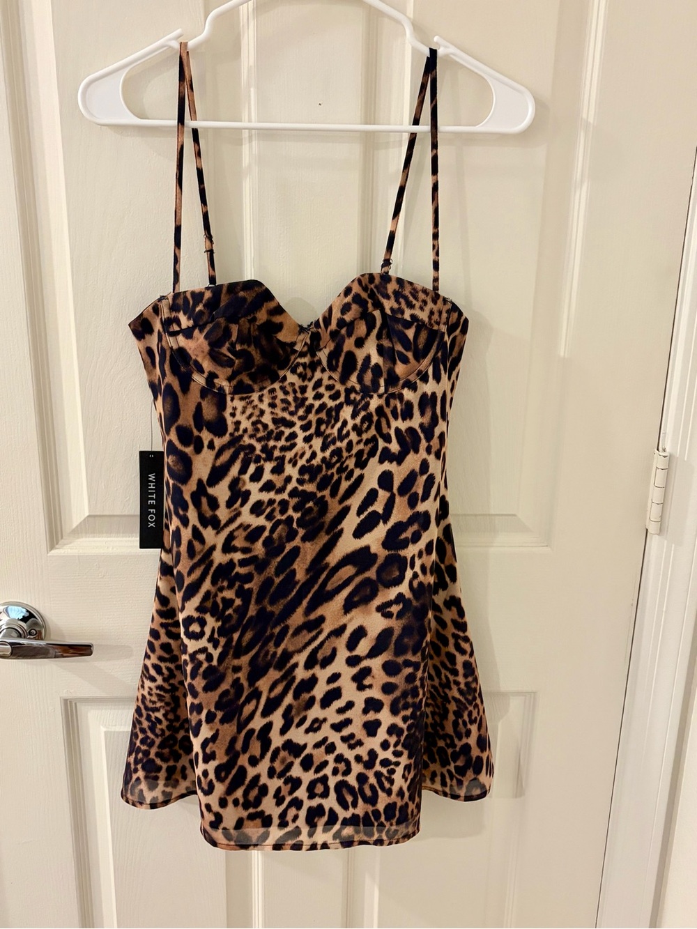 White Fox Boutique In The Back Of My Mind Mini Dress Leopard